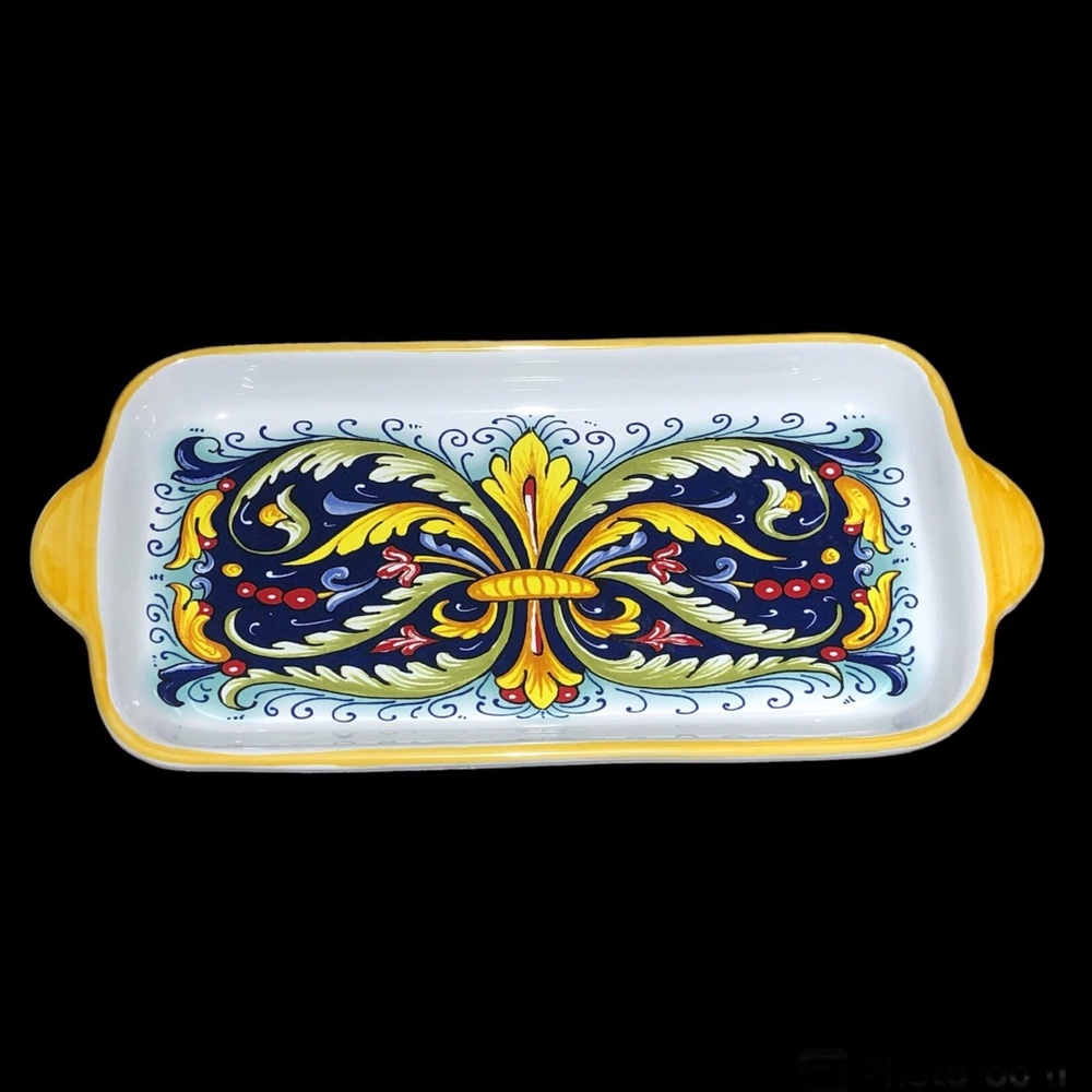 Beautiful Italian Appetizer Tray Ceramic Serving Dish
